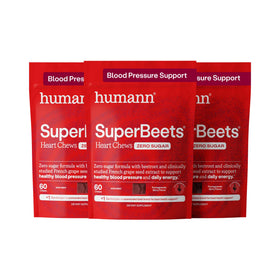 HumanN SuperBeets Heart Chews 180 comprimés saveur grenade vue de face