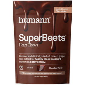 HumanN SuperBeets Heart Chews Chocolat 60 comprimés vue avant