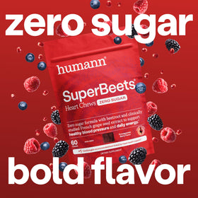 HumanN SuperBeets Heart Chews saveur baie grenade emballage