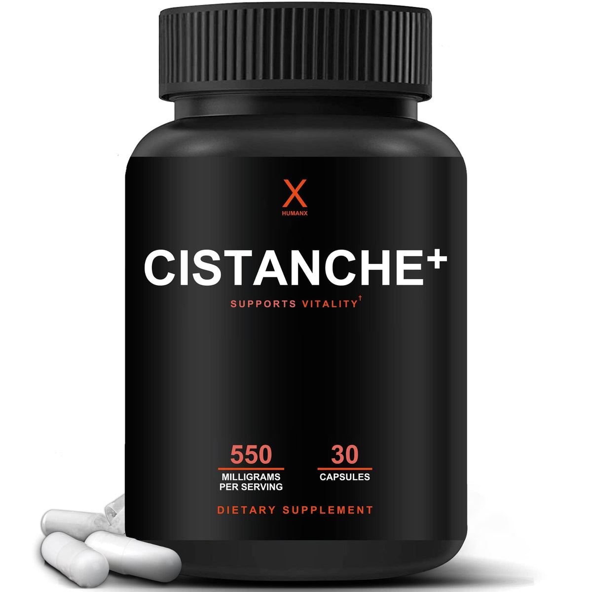 HUMANX Cistanche+ 550MG capsules devant l'emballage