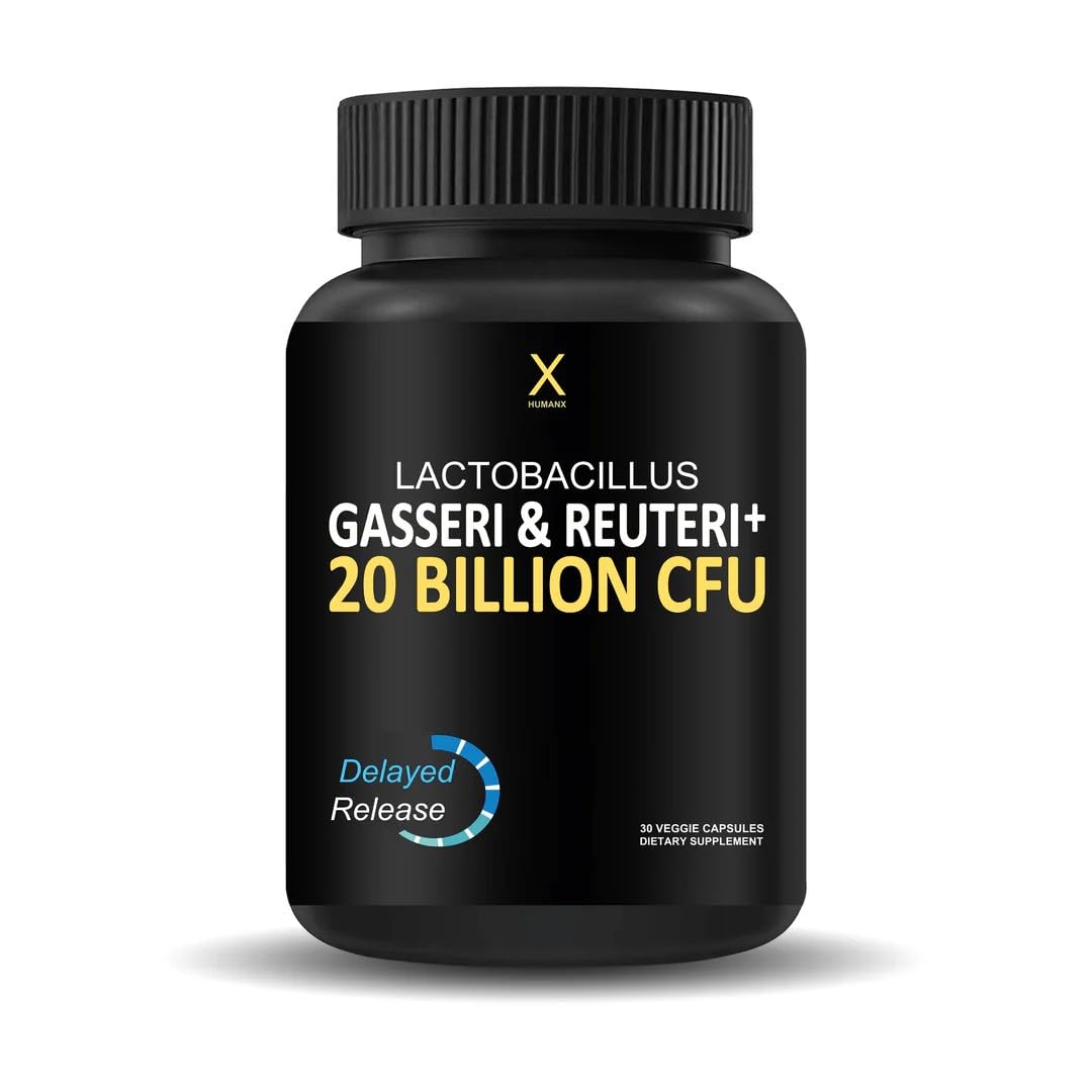 HUMANX Lactobacillus Gasseri & Reuteri capsule en vue de face
