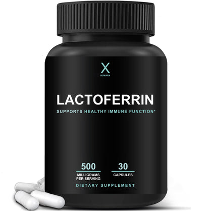HUMANX Lactoferrine 500mg capsules front view
