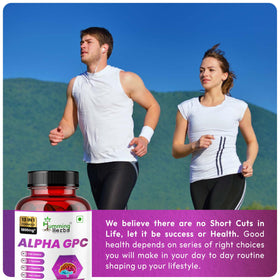 Humming Herbs Alpha GPC 300mg gélules dans un verre