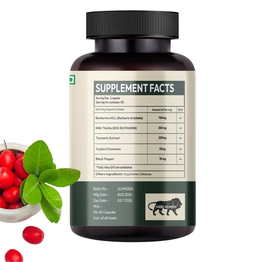 HURBIX NUTRITION Berbérine 1300 mg capsules side view