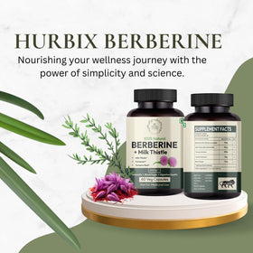 HURBIX NUTRITION Berbérine 1300 mg capsules with curcuma and cannelle