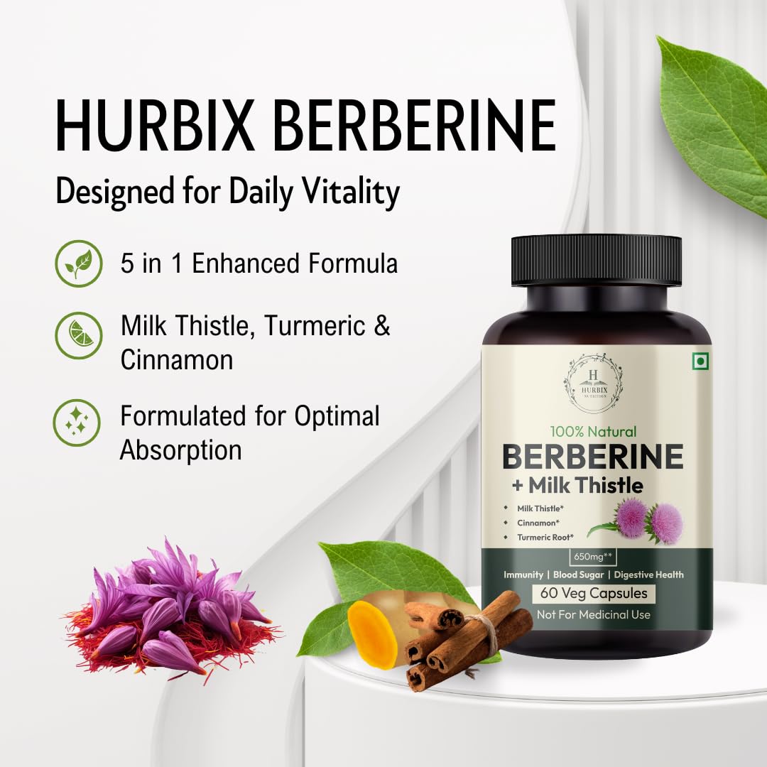 HURBIX NUTRITION Berbérine 1300 mg ingredients list