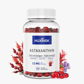 HUXINSK Astaxanthin 12mg 120 gélules molles, vue de face