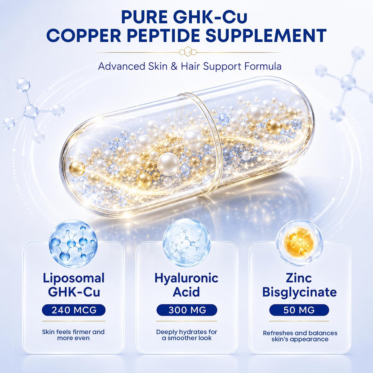 HUXINSK GHK-Cu Peptides de Cuivre en milieu naturel