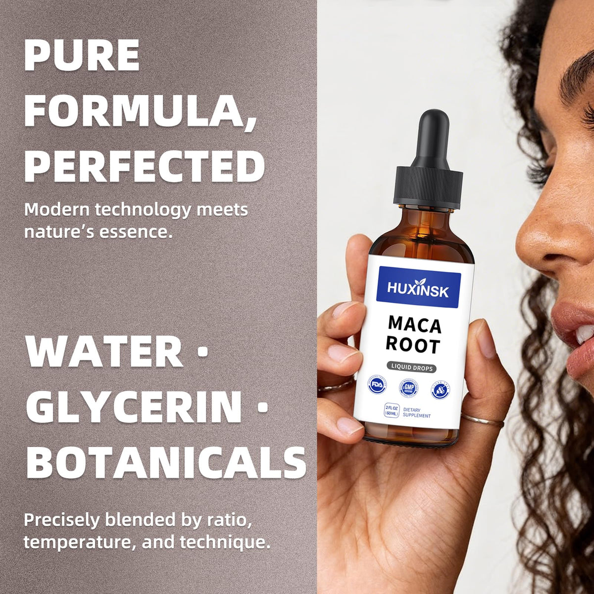 HUXINSK Maca Liquide 60ml avec d'autres compléments
