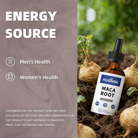 HUXINSK Maca Liquide 60ml avec une cuillère doseuse