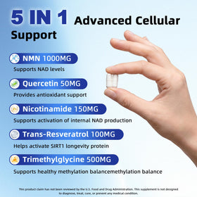 HUXINSK NMN 1000mg complément alimentaire 60 capsules étiquette