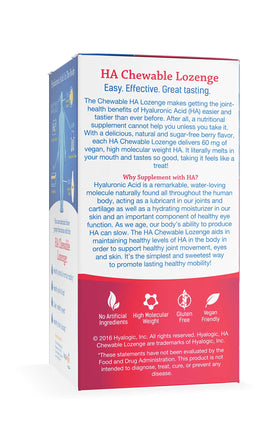Hyalogic Acide Hyaluronique 60 Pastilles avec emballage