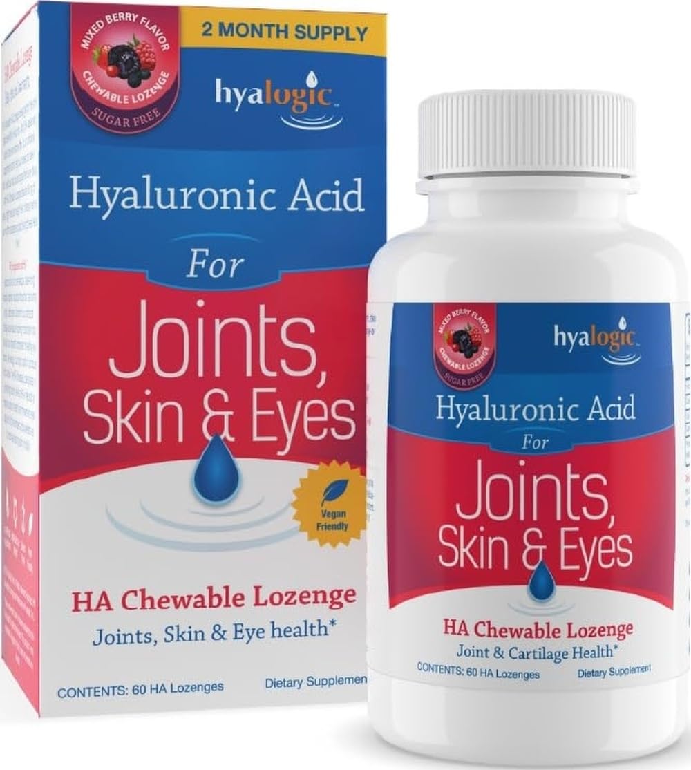 Hyalogic complément alimentaire hyaluronique 60 pastilles vue avant