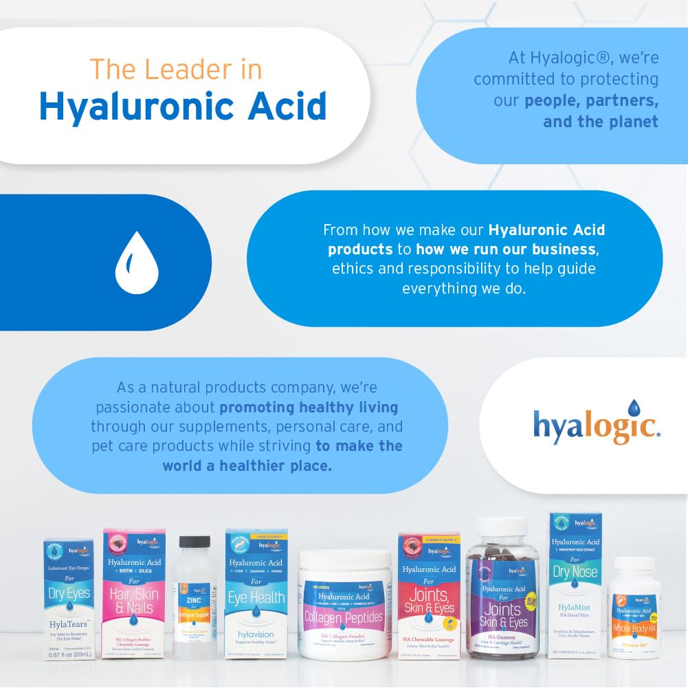 Hyalogic Gummies Acide Hyaluronique gélules en portion sur une cuillère