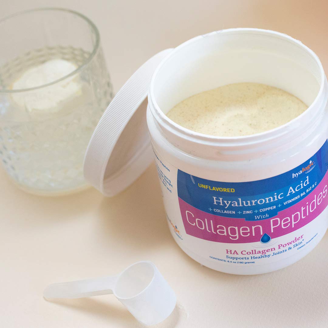 Hyalogic Poudre de Collagène Peptides 240g près de fruits frais