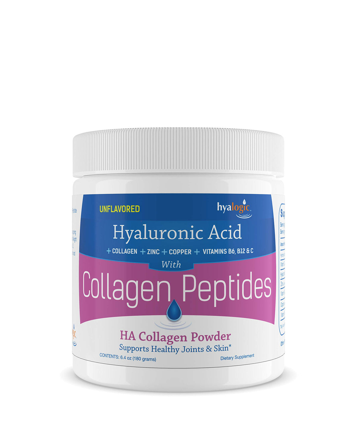 Hyalogic Poudre de Collagène Peptides 240g vue avant