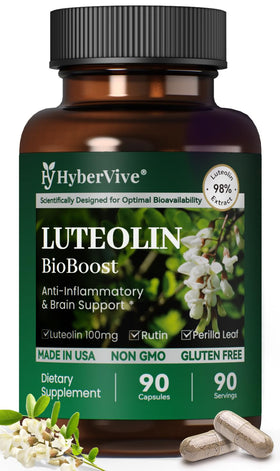HyberVive Luteoline 90 capsules végétales, vue de face