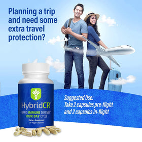 Hybrid Remedies Complément Alimentaire Echinacée 30 Capsules avec étiquette