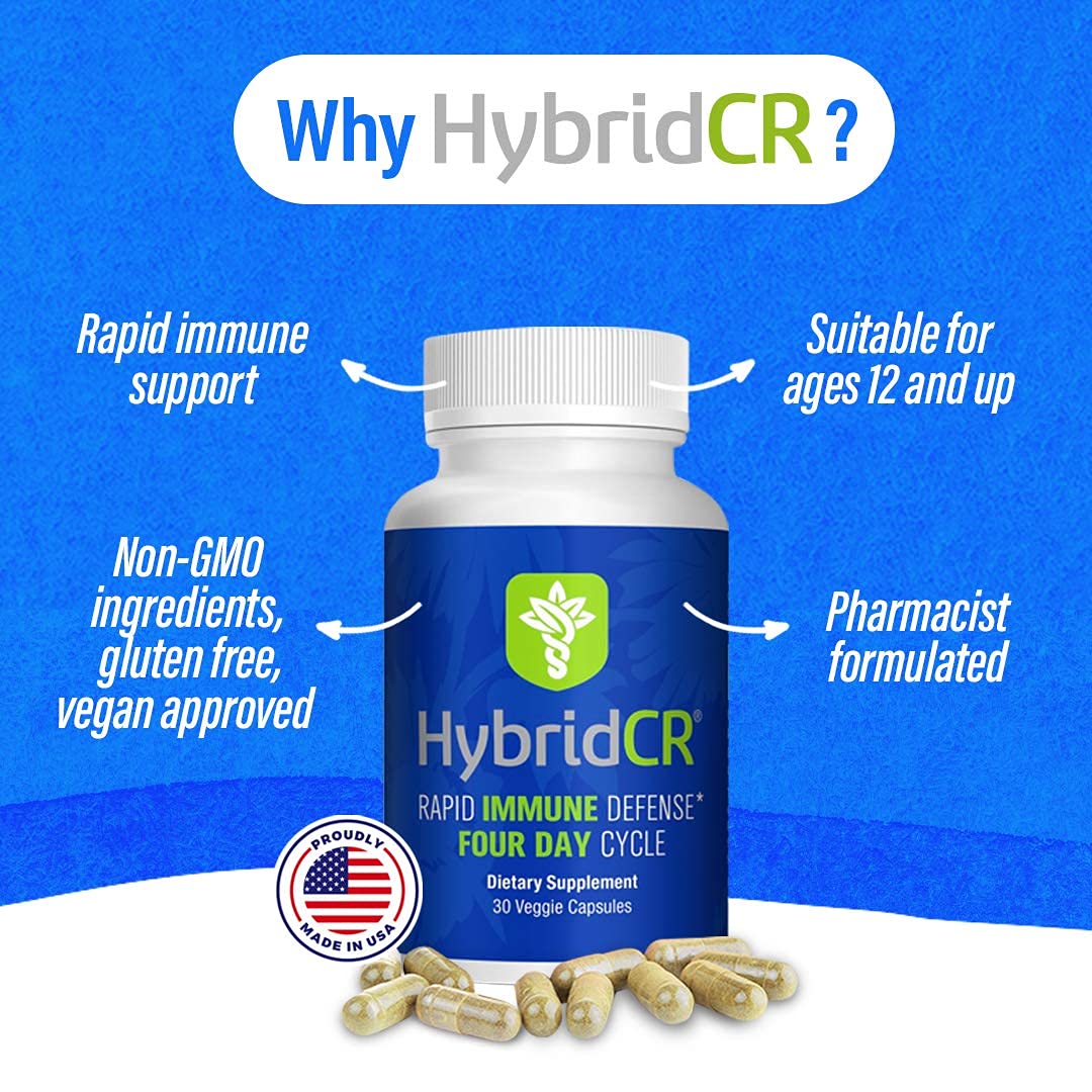 Hybrid Remedies Complément Alimentaire Echinacée 30 Capsules vue arrière