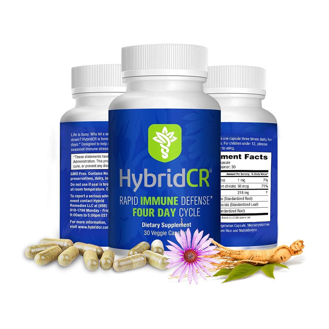 Hybrid Remedies Complément Alimentaire Echinacée 30 Capsules vue de face