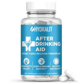 Hydralit complément alimentaire après alcool 120 capsules vue de face
