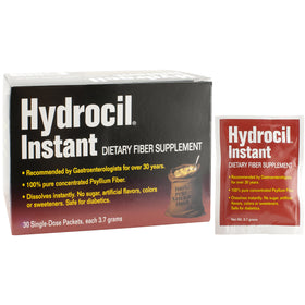 Hydrocil complément alimentaire en fibres, sachets unidose, vue de l'emballage