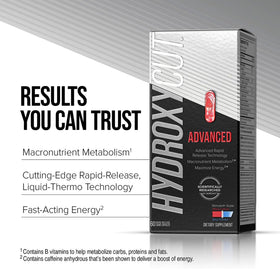 Hydroxycut Advanced 60 capsules, emballage ouvert