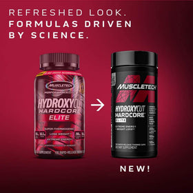 Hydroxycut Hardcore Elite emballage avec informations nutritionnelles