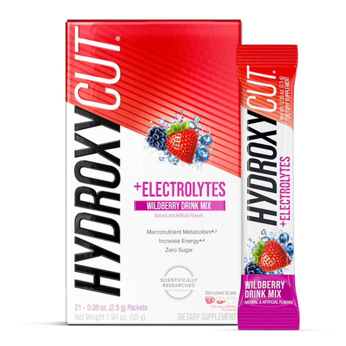 Hydroxycut Mélange à Boire Baies Sauvages sachet avant