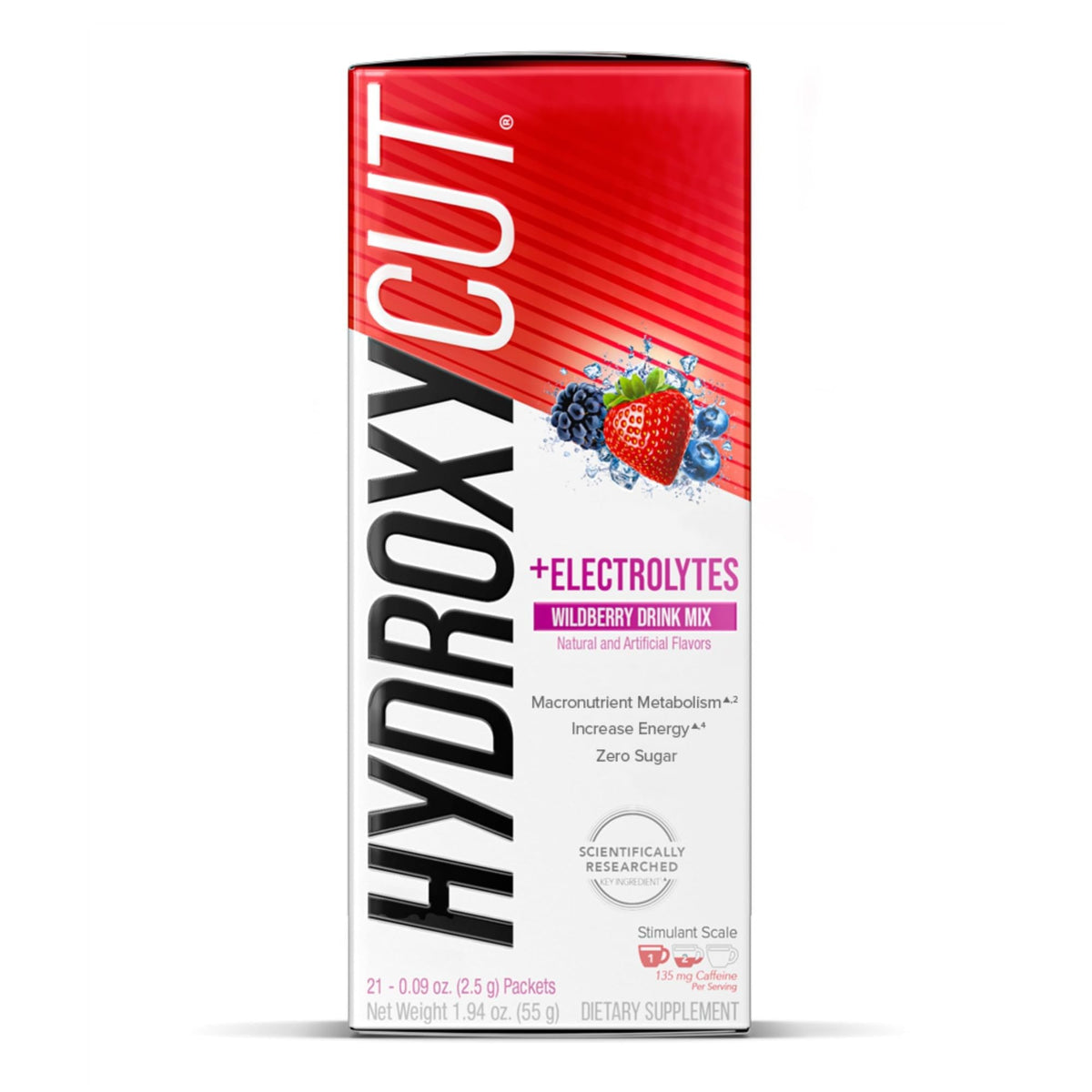 Hydroxycut Mélange à Boire Baies Sauvages sachets dans un sac de sport