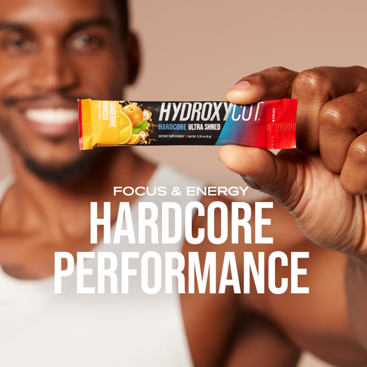 Hydroxycut Ultra Shred Tangerine Mimosa mix preparation with water