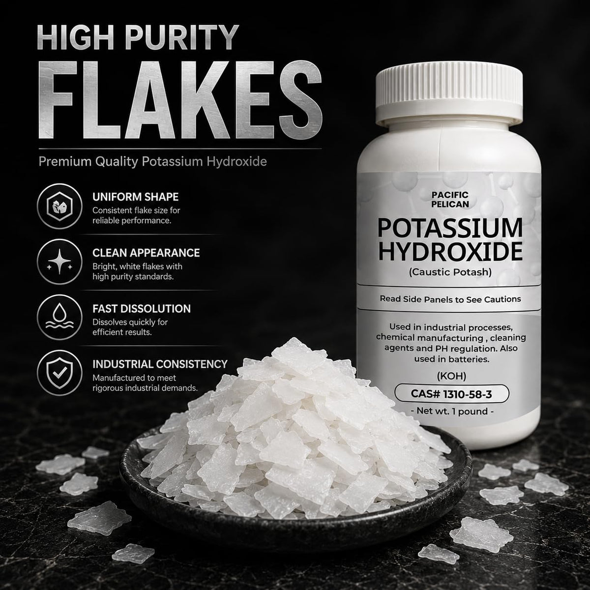 Hydroxyde de potassium Pacific Pelican - informations de sécurité