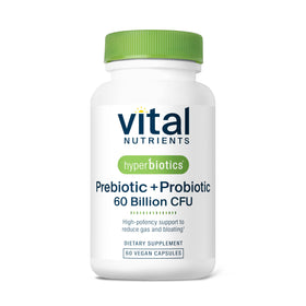 Hyperbiotics Complément Alimentaire Prébiotique et Probiotique 60 Capsules - Vue de face