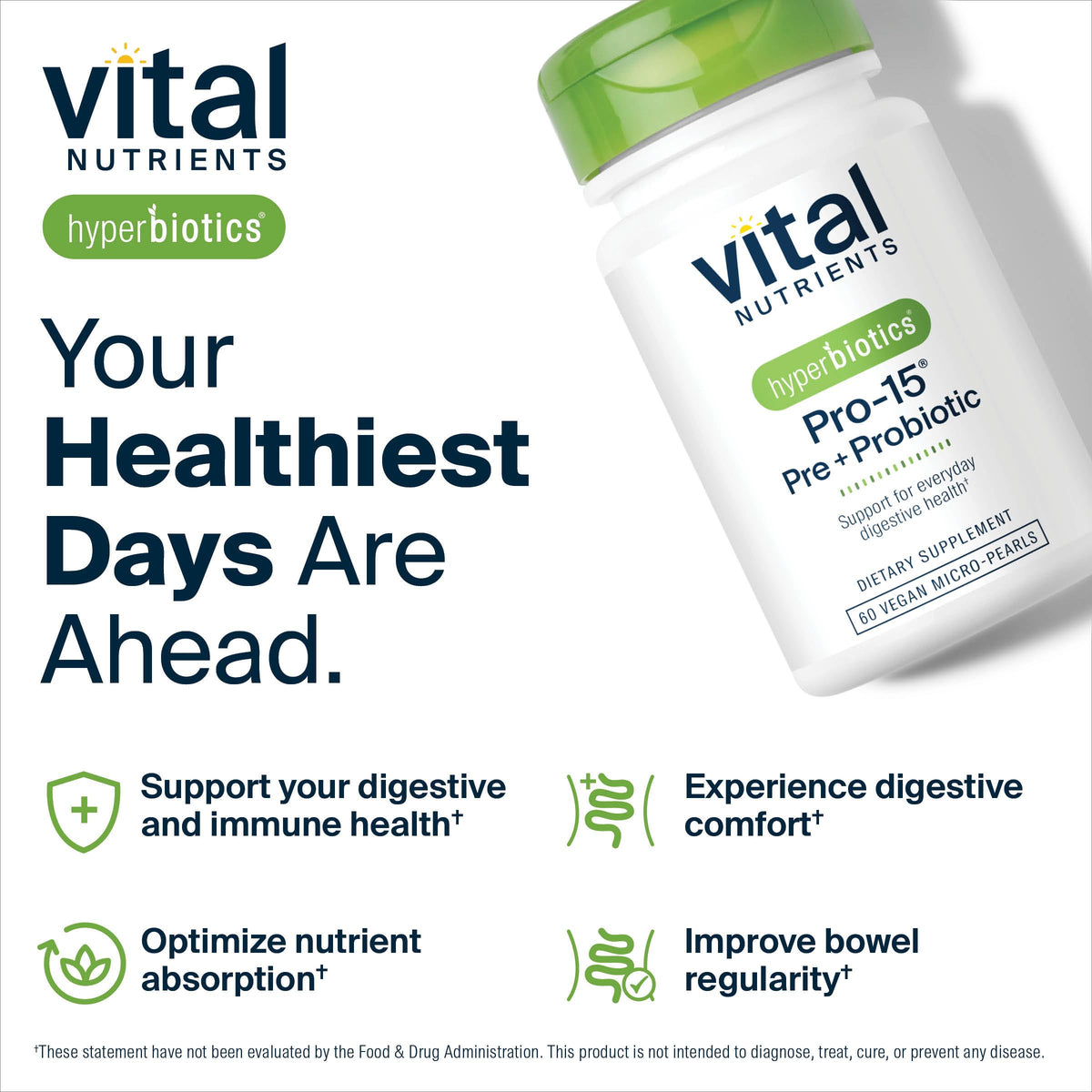 Hyperbiotics Pro-15 boîte avec un fond naturel