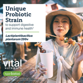 Hyperbiotics Probiotique IBS 30 Capsules avec verre d'eau
