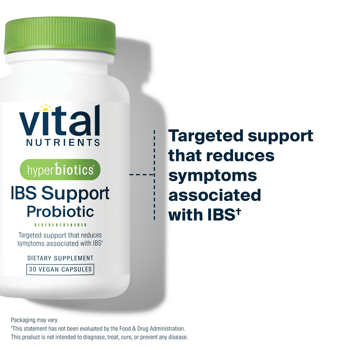 Hyperbiotics Probiotique IBS 30 Capsules vue de côté