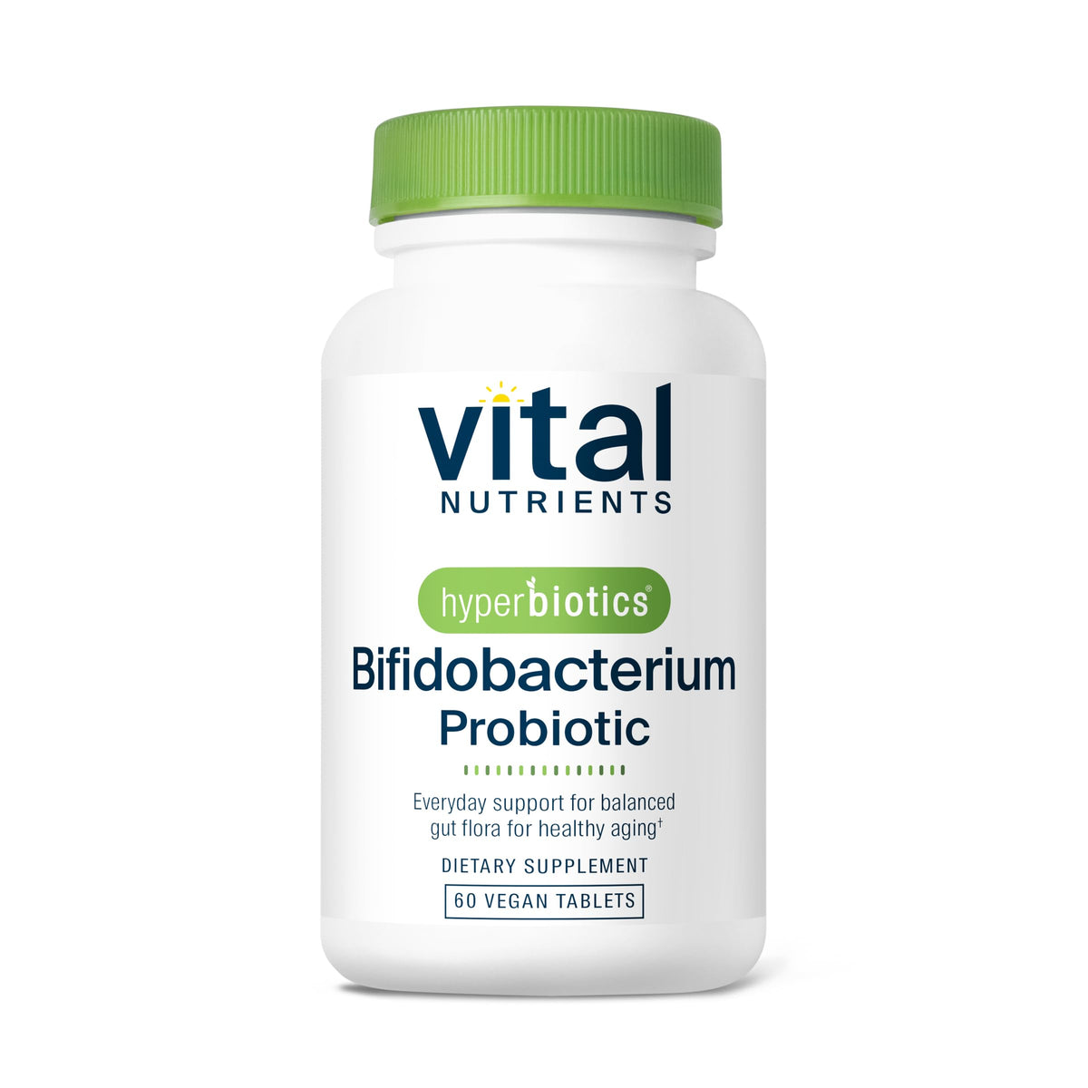 Hyperbiotics Vital Nutrients Probiotique Bifidobacterium 60 comprimés vue de face