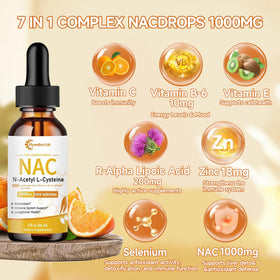 Hywebvctok Gouttes Liquides NAC 1000 mg - Dosage de gouttes