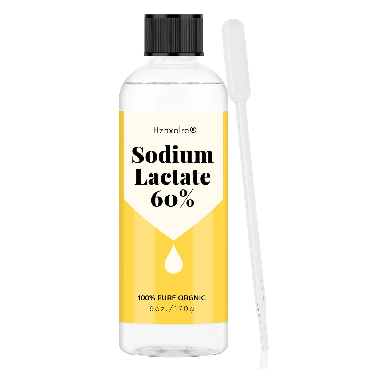 Hznxolrc Sodium Lactate 60% 209g bouteille vue de face