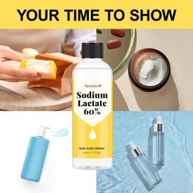 Hznxolrc Sodium Lactate 60% 209g et ingrédients naturels