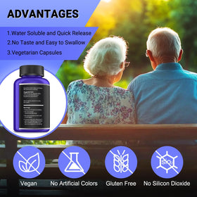 I LOVE HEALTH B1 500mg flacon ouvert avec capsules
