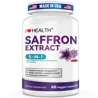 I LOVE HEALTH Complément Alimentaire Safran 88,5mg boîte avant