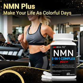 I LOVE HEALTH NMN Complex Plus+ sur fond neutre