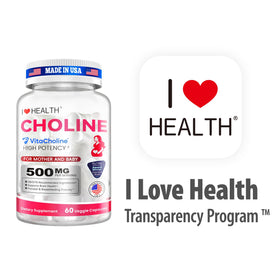 I LOVE HEALTH VitaCholine® Complément Alimentaire Liquide avec une cuillère doseuse
