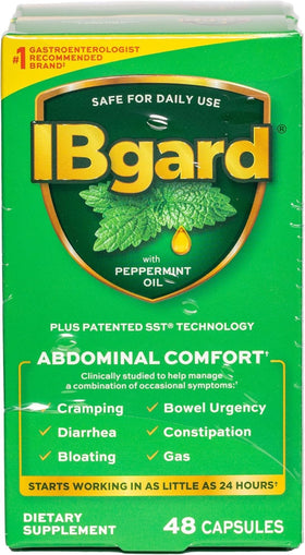 IBgard complément alimentaire santé daily 96 capsules huile de menthe