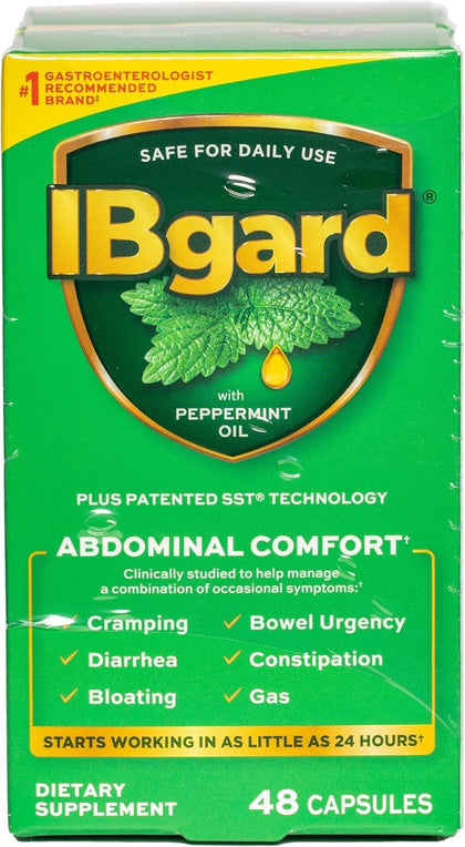 IBgard complément alimentaire santé daily 96 capsules huile de menthe