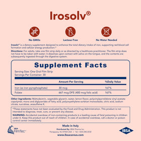 Ibsa Irosolv Complément Alimentaire Fer 30mg en utilisation quotidienne