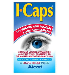 ICaps Extra Lutein 30 Tablettes, emballage avant avec informations produit