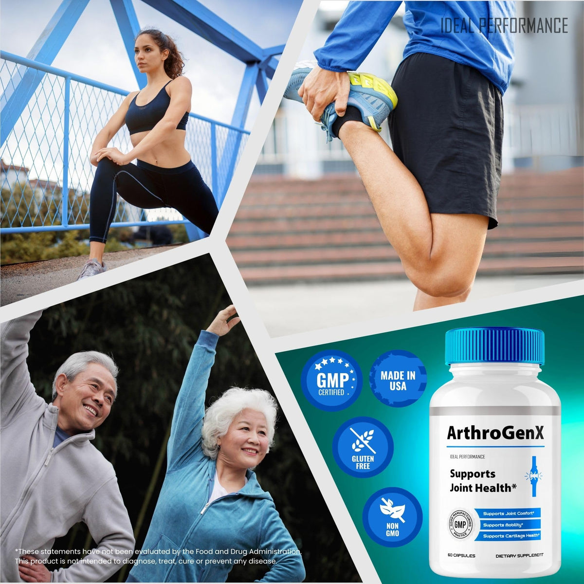 IDEAL PERFORMANCE ArthroGenX Compléments Alimentaires Articulations - utilisation quotidienne
