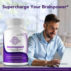 IDEAL PERFORMANCE capsules Memopezil 60 capsules sur une table